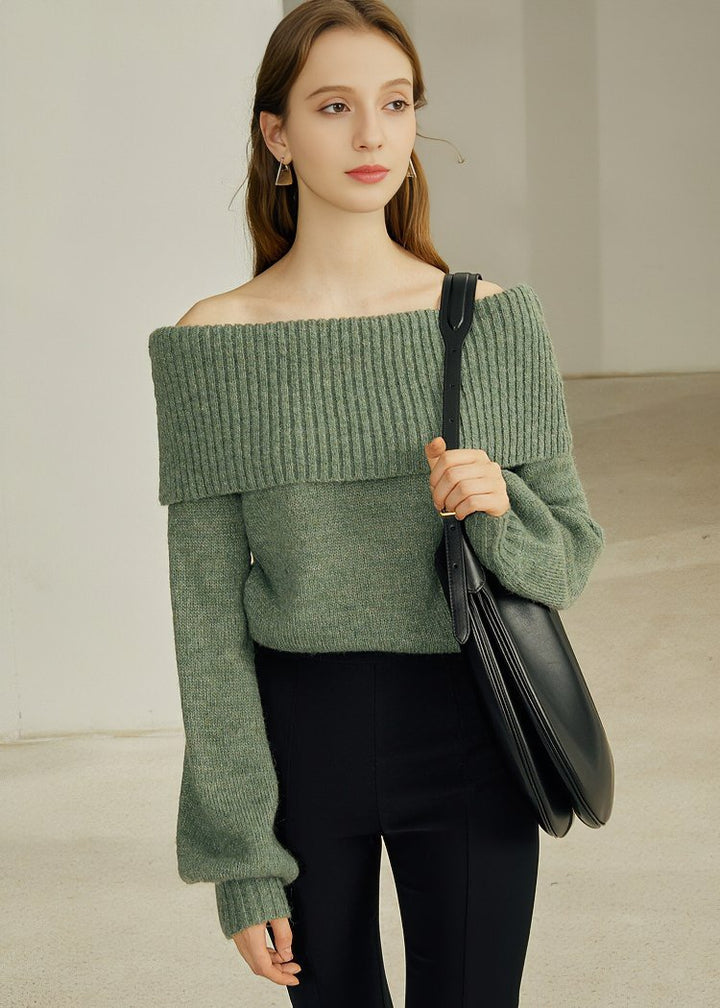 ONE SHOULDER LOOSE KNIT - ANLEM