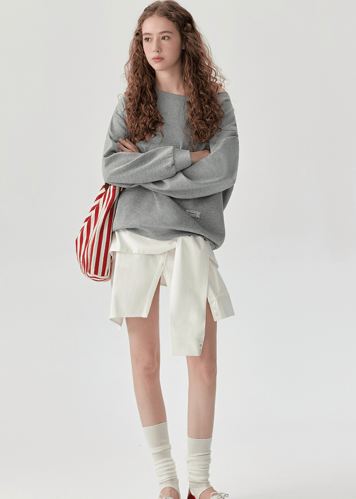 OVERSIZED CREW NECK SWEATSHIRT - ANLEM