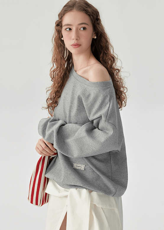 OVERSIZED CREW NECK SWEATSHIRT - ANLEM