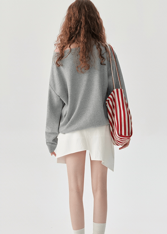 OVERSIZED CREW NECK SWEATSHIRT - ANLEM