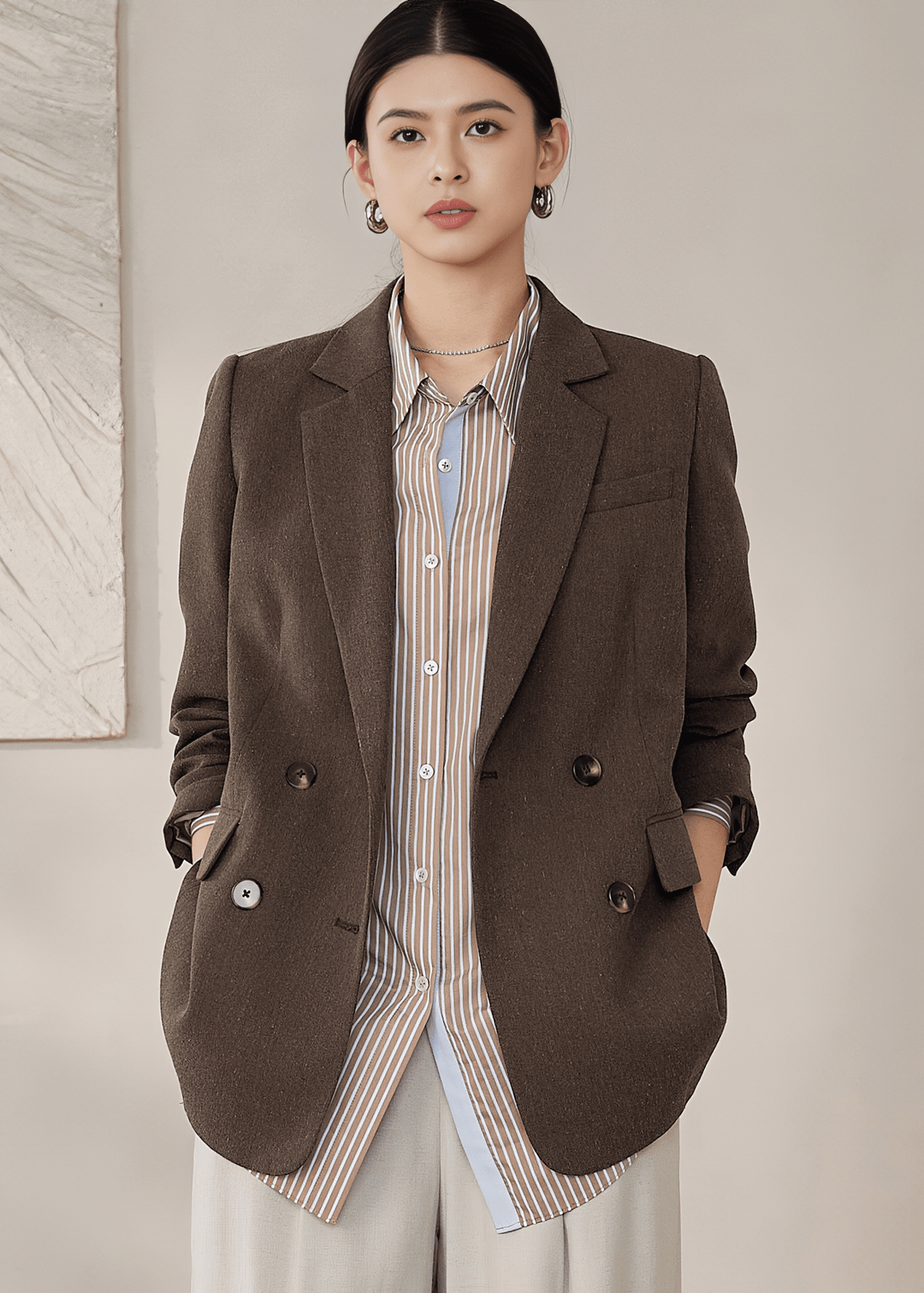 OVERSIZED DOUBLE BREASTED JACKET - ANLEM