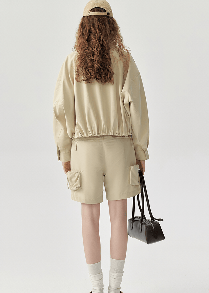 OVERSIZED UTILITY BOMBER JACKET - ANLEM