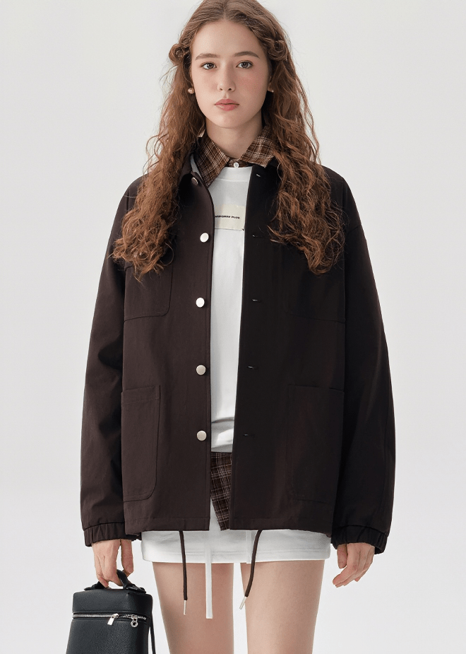 OVERSIZED UTILITY POCKET JACKET - ANLEM