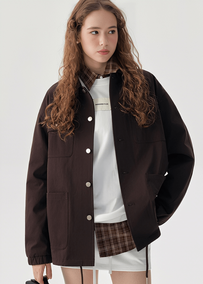 OVERSIZED UTILITY POCKET JACKET - ANLEM