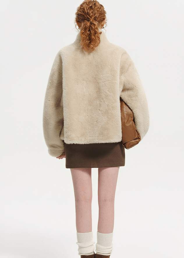 PLUSH HIGH NECK JACKET - ANLEM