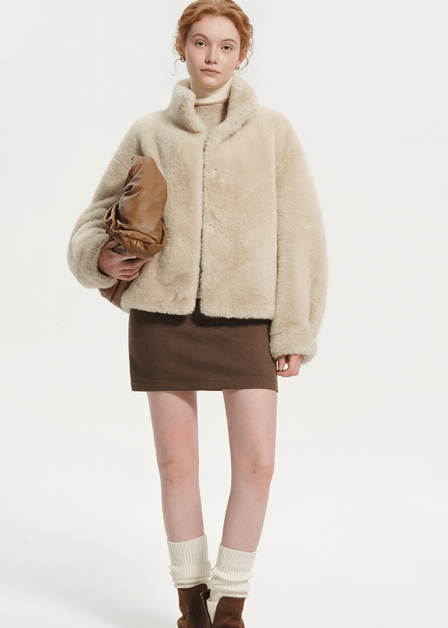 PLUSH HIGH NECK JACKET - ANLEM