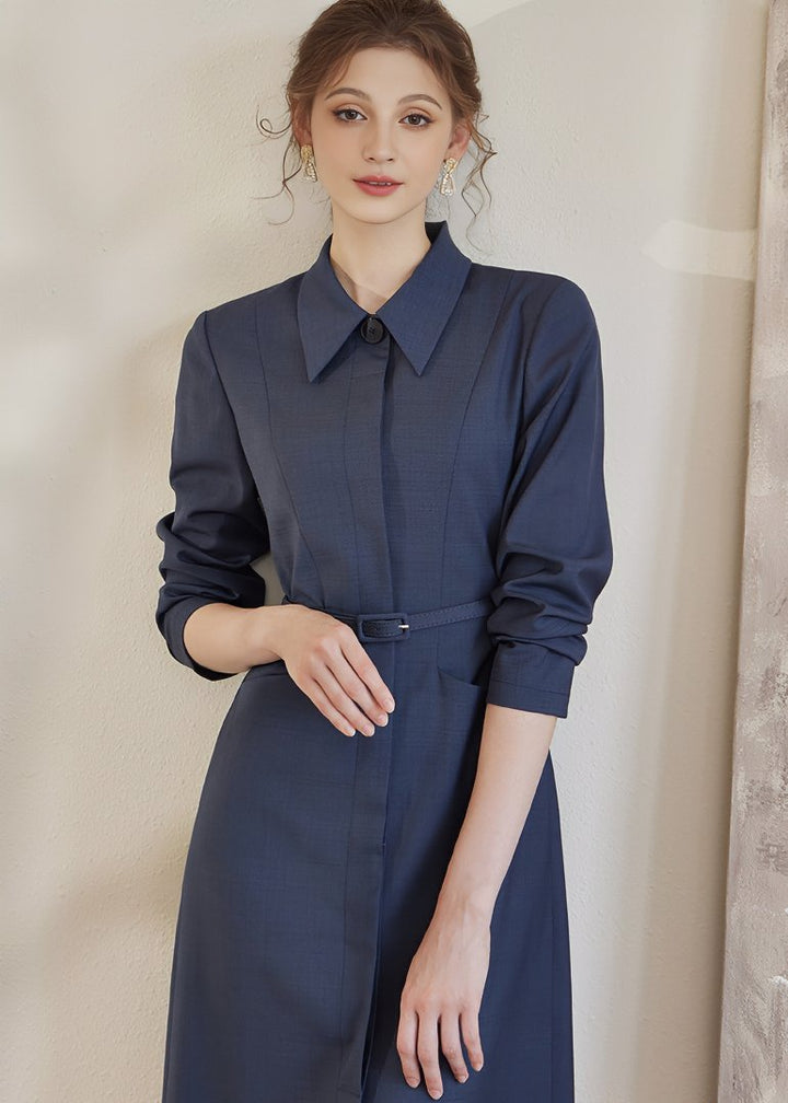 POLO NECK SHIRT DRESS - ANLEM