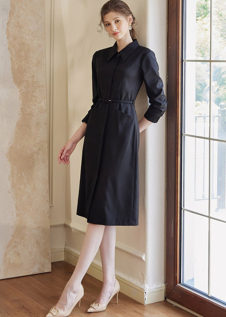 POLO NECK SHIRT DRESS - ANLEM