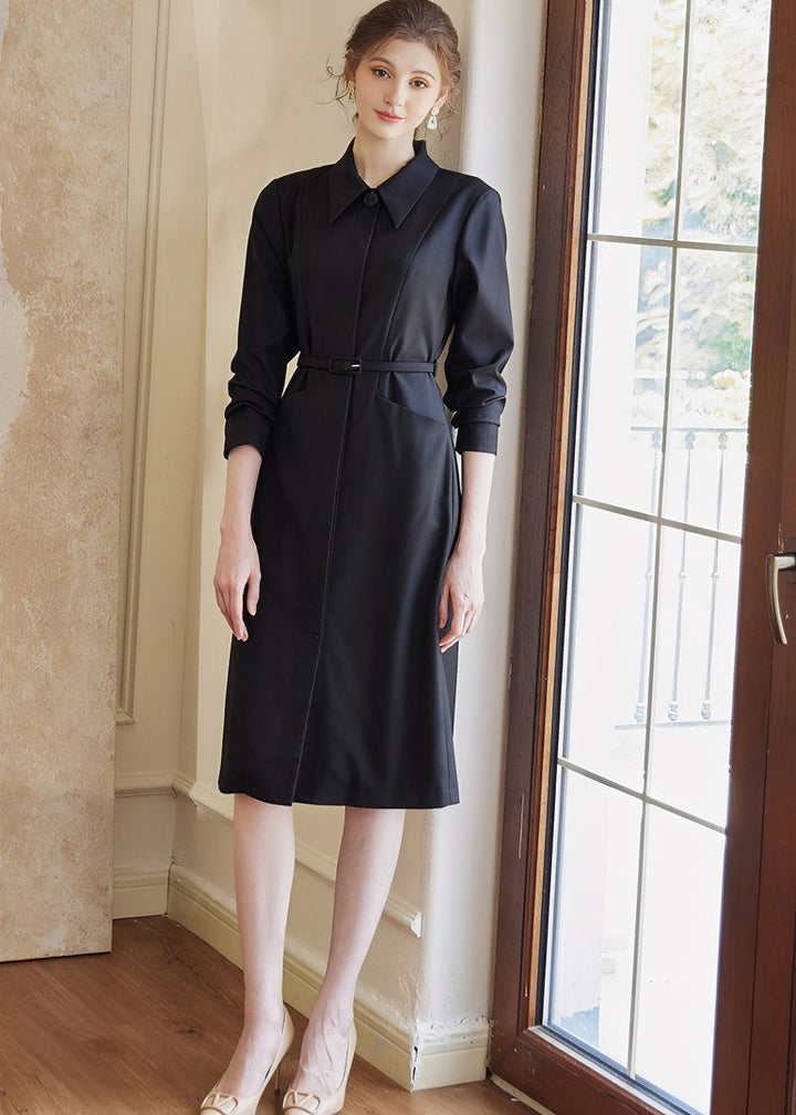 POLO NECK SHIRT DRESS - ANLEM