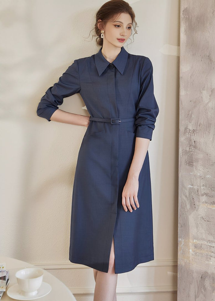 POLO NECK SHIRT DRESS - ANLEM