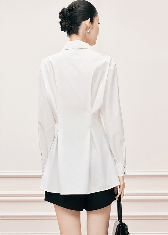 REFINED ELEGANCE BLOUSE WITH BOW - ANLEM