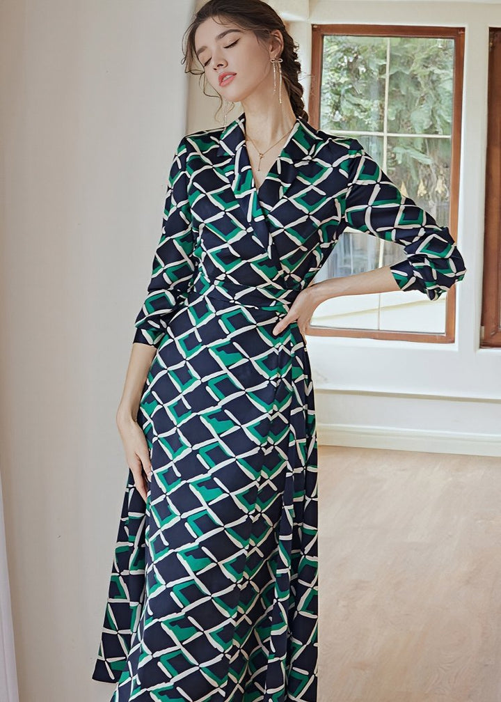 RETRO GEOMETRY PRINT DRESS - ANLEM