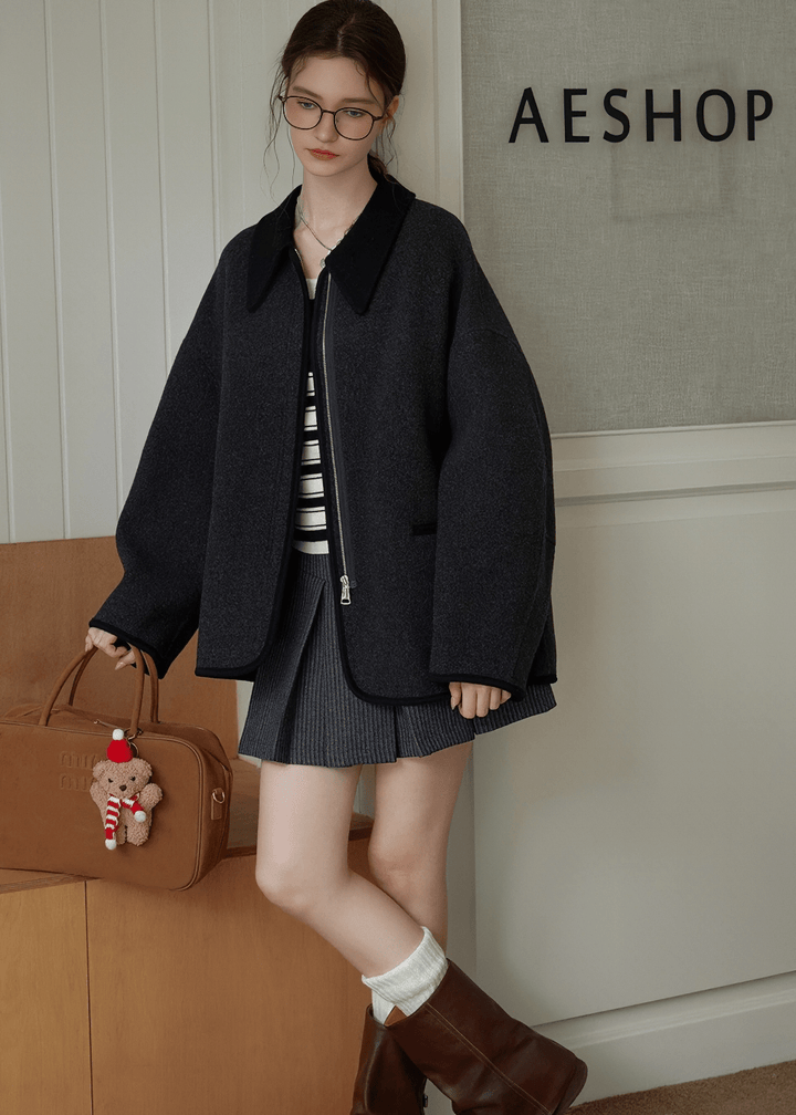 RETRO ROUND NECK ZIP - UP - ANLEM