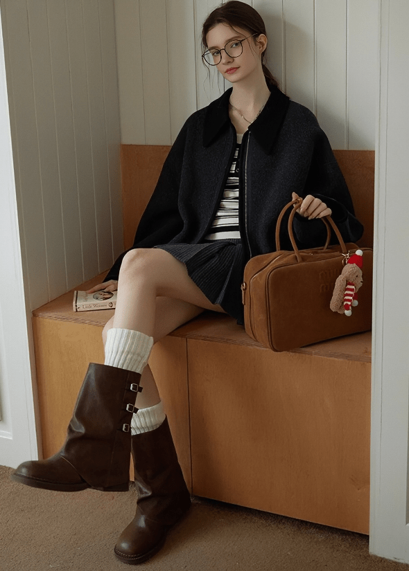 RETRO ROUND NECK ZIP - UP - ANLEM