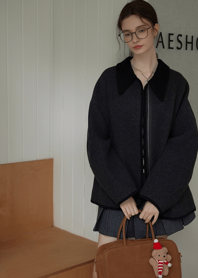 RETRO ROUND NECK ZIP - UP - ANLEM