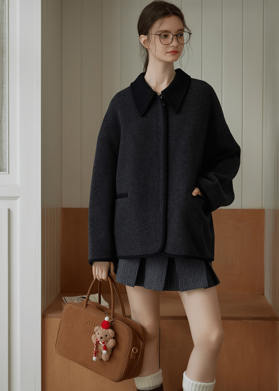 RETRO ROUND NECK ZIP - UP - ANLEM