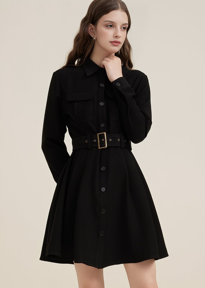 RETRO TIGHT SHIRT DRESS - ANLEM