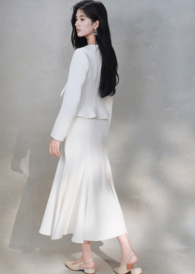 RIBBON BOW JACKET&SKIRT - ANLEM