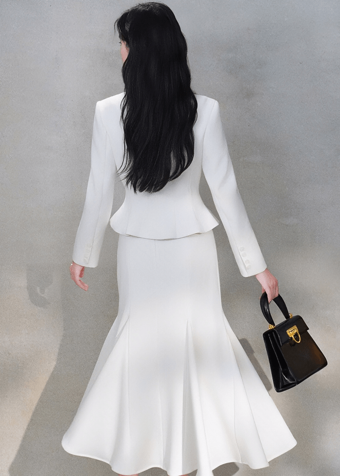 RIBBON BOW JACKET&SKIRT - ANLEM