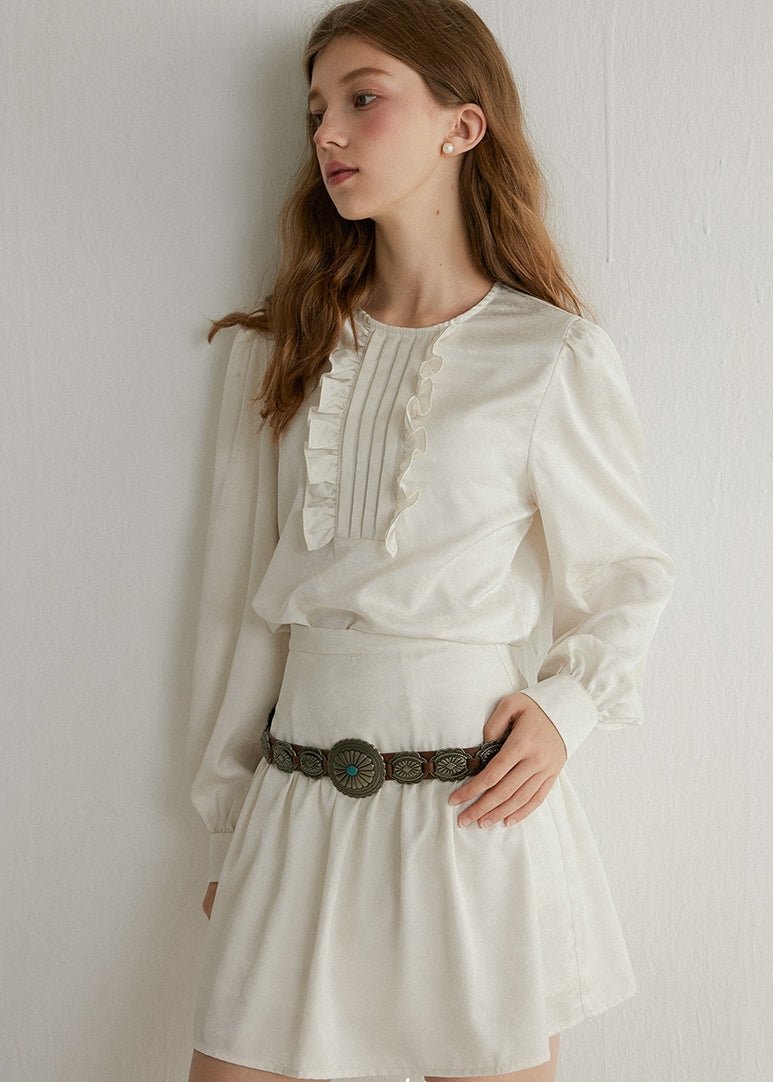 RUFFLED TOPS AND PLEATED SKIRTS - ANLEM