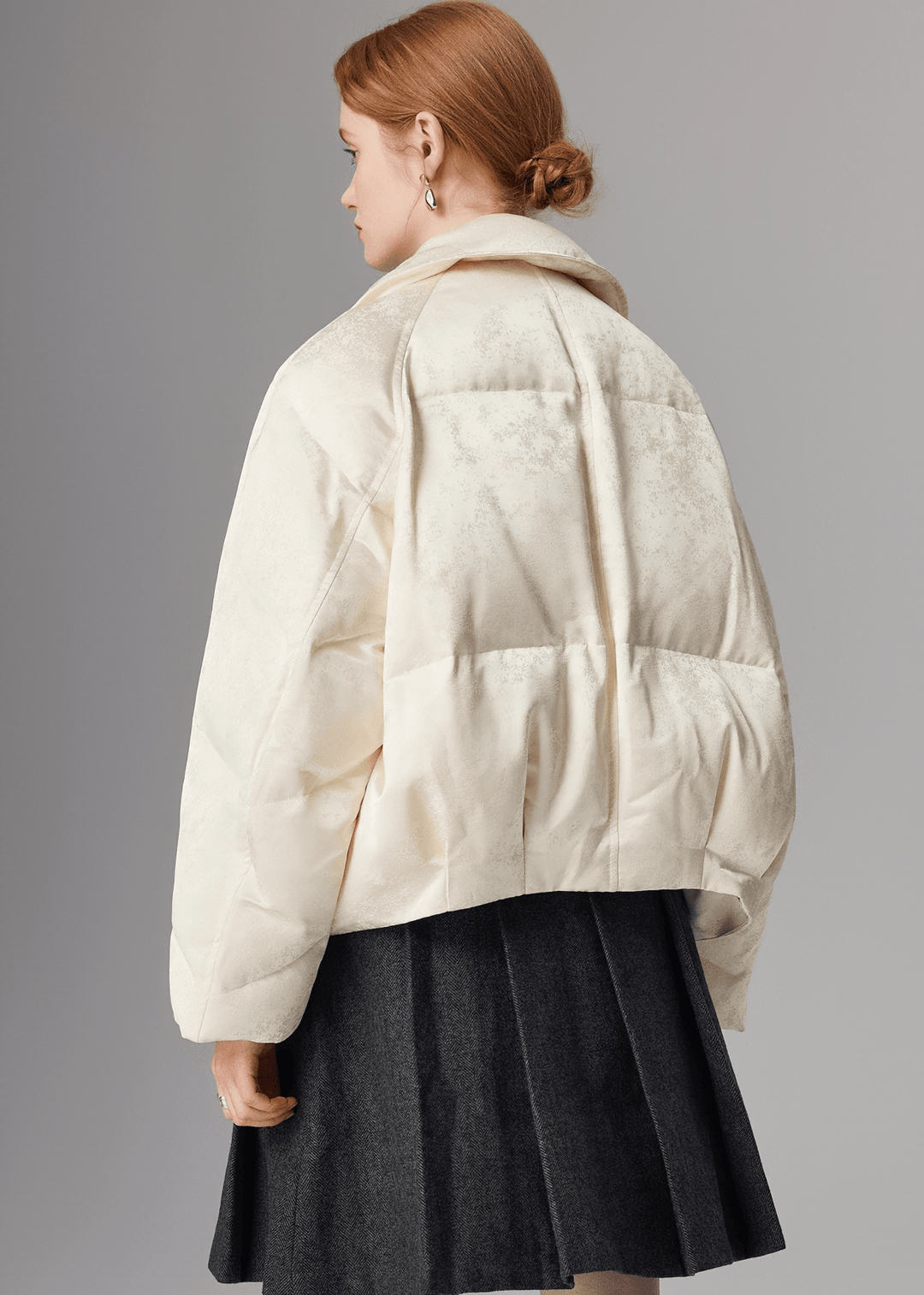 SATIN QUILTED DOUBLE JACKET - ANLEM