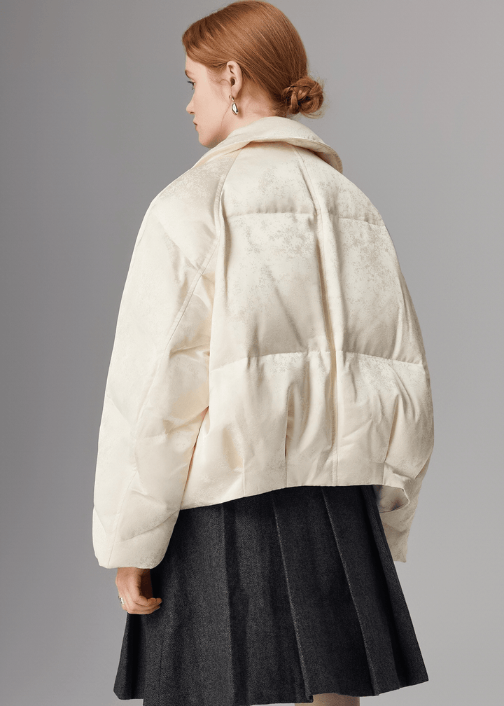 SATIN QUILTED DOUBLE JACKET - ANLEM