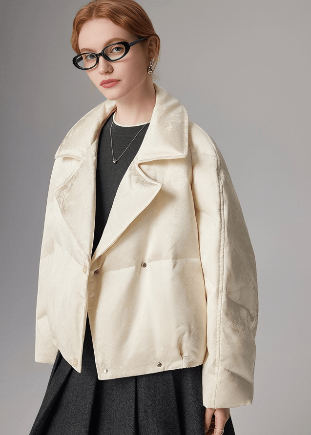 SATIN QUILTED DOUBLE JACKET - ANLEM