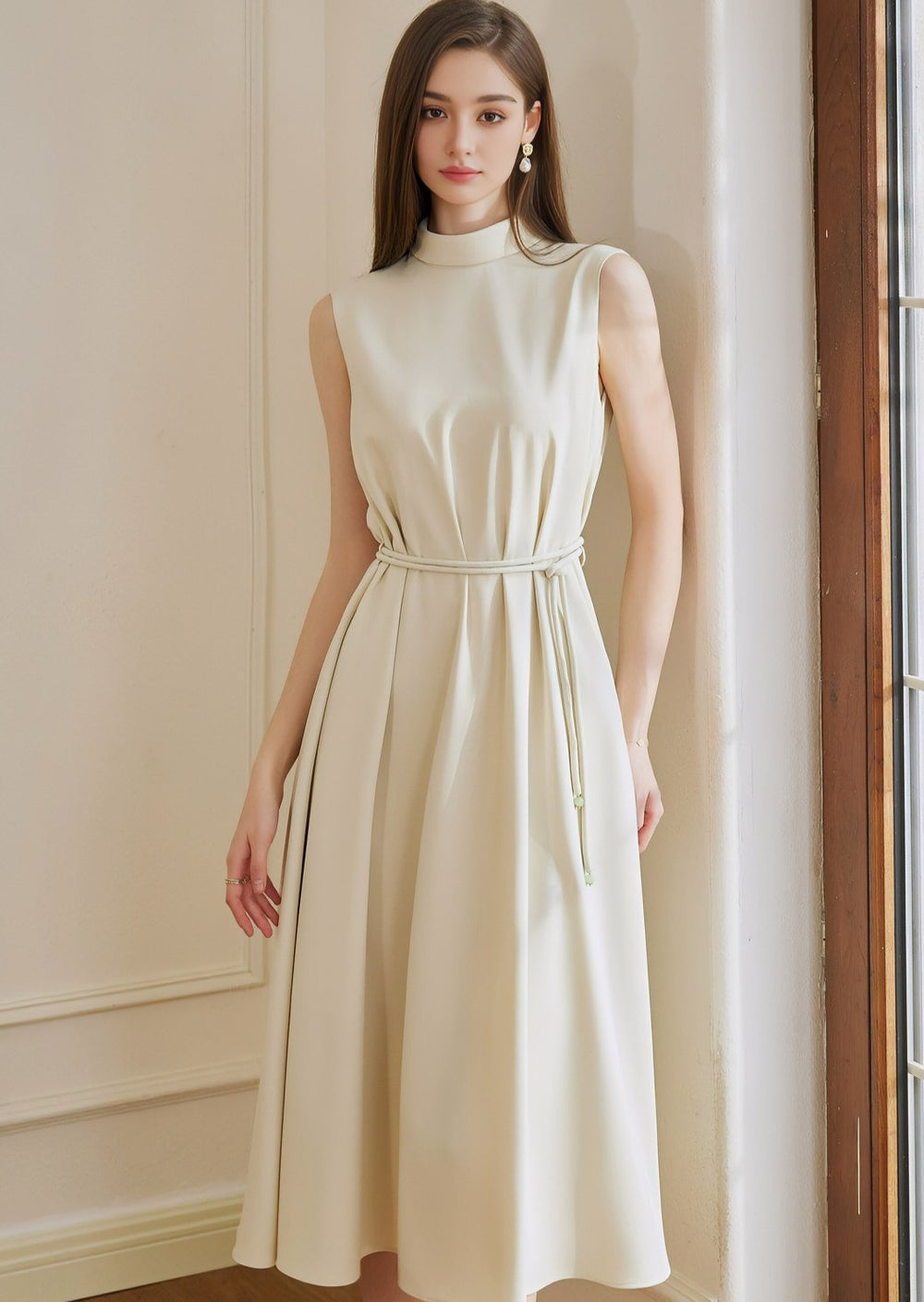 SHAPE HIGH NECK DRESS - ANLEM