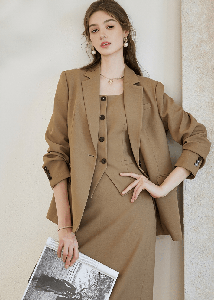 SINGLE BREASTED BLAZER - ANLEM