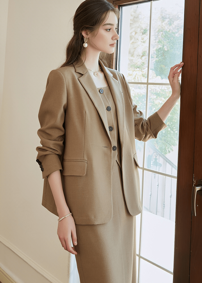 SINGLE BREASTED BLAZER - ANLEM