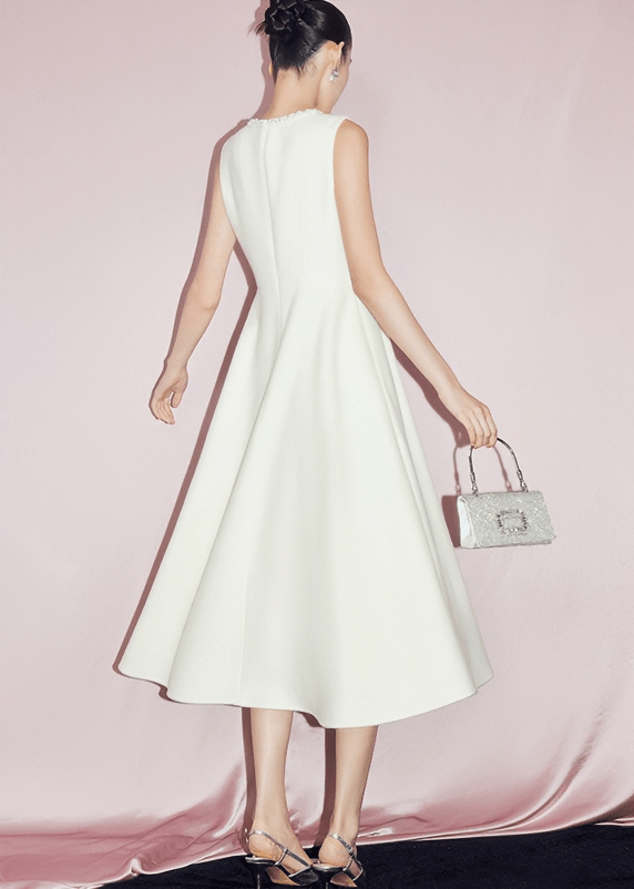 SLEEVELESS A - LINE MIDI DRESS - ANLEM