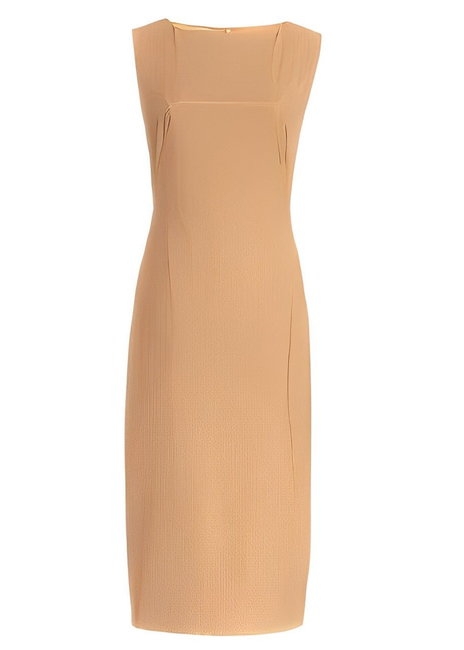 SLEEVELESS KNEE - LENGTH SLIM DRESS - ANLEM