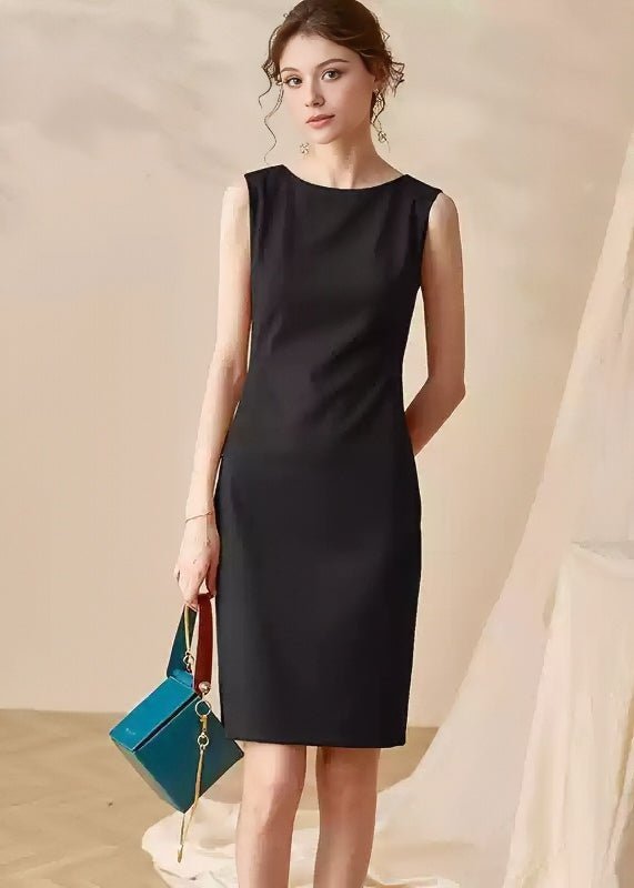 SLEEVELESS KNEE - LENGTH SLIM DRESS - ANLEM