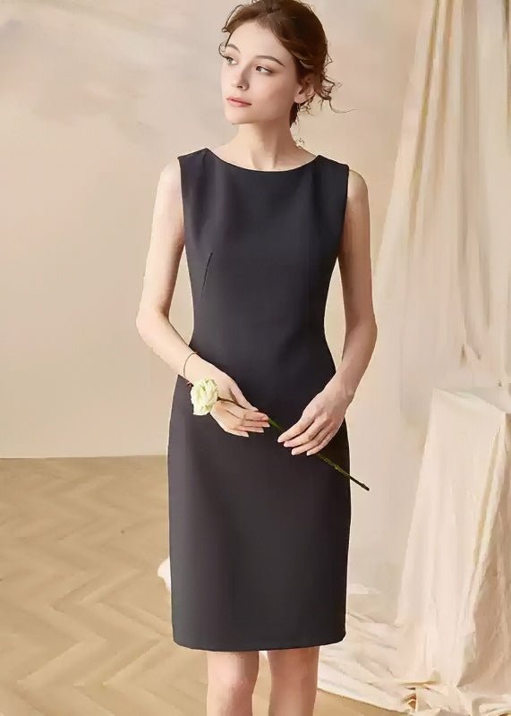 SLEEVELESS KNEE - LENGTH SLIM DRESS - ANLEM