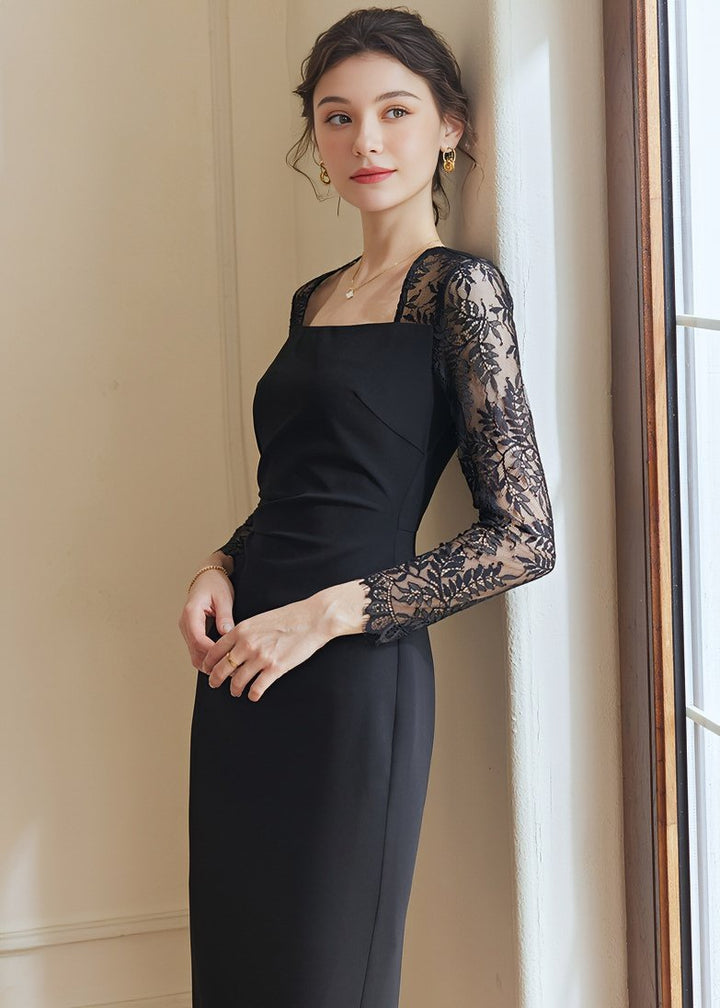 SPLICE LACE SLIM DRESS - ANLEM