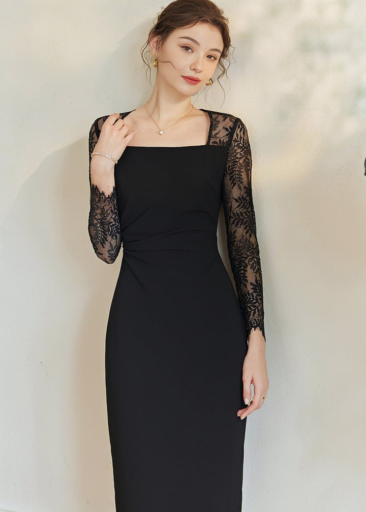 SPLICE LACE SLIM DRESS - ANLEM