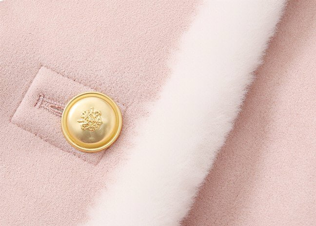 STAND COLLAR GOLD BUTTON JACKET - ANLEM