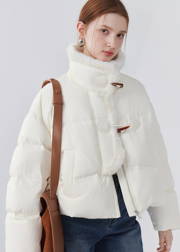 STAND COLLAR SHORT DOWN JACKET - ANLEM