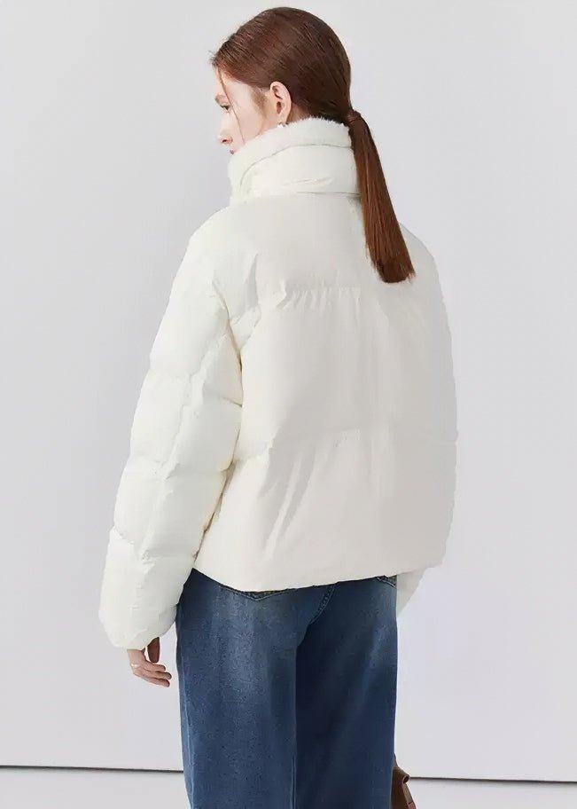 STAND COLLAR SHORT DOWN JACKET - ANLEM