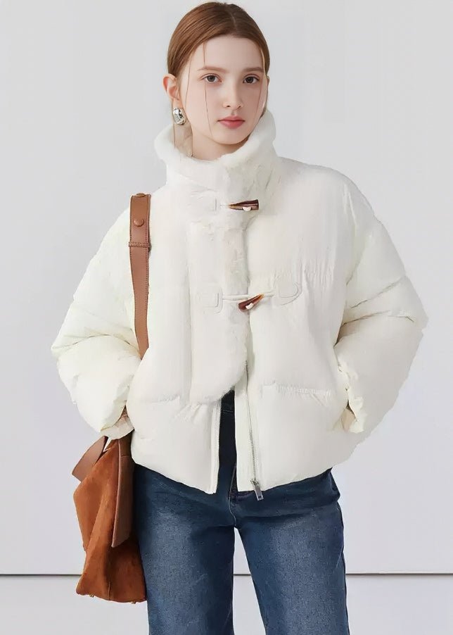 STAND COLLAR SHORT DOWN JACKET - ANLEM