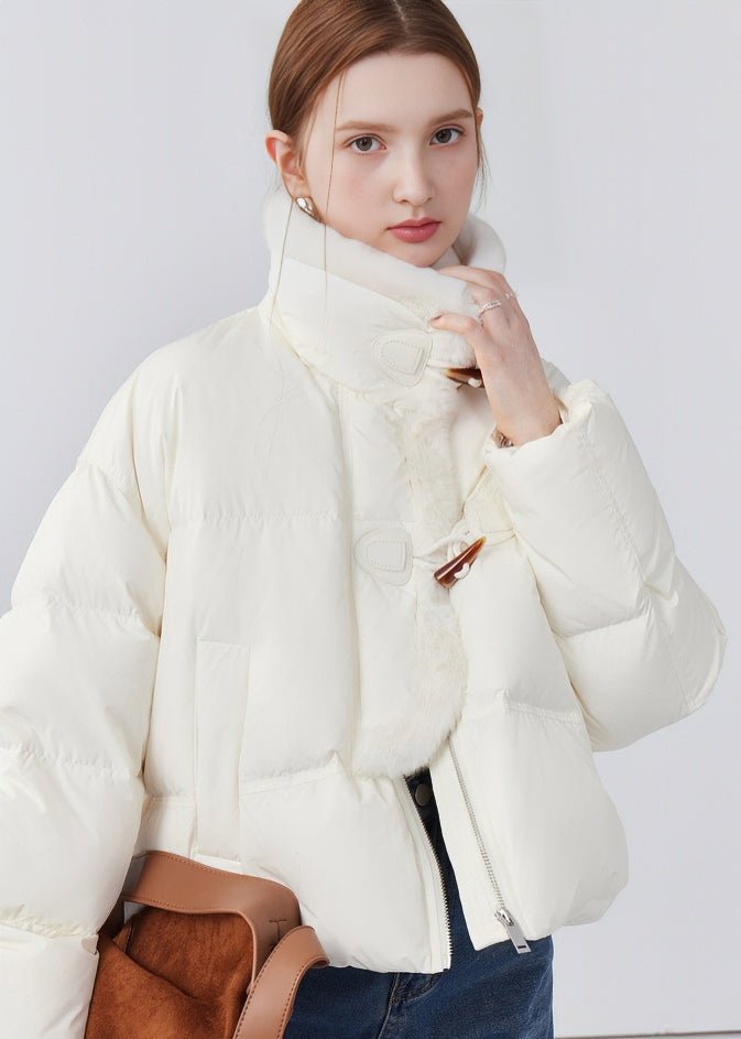 STAND COLLAR SHORT DOWN JACKET - ANLEM