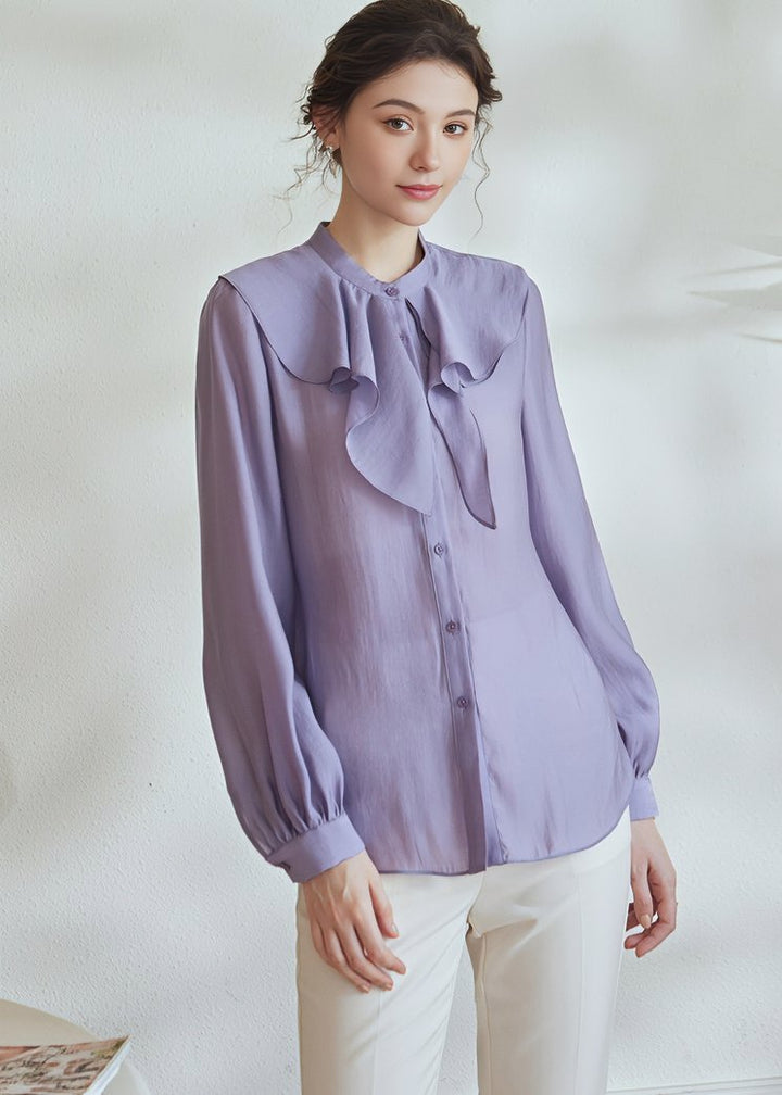 STITCH RUFFLE SHIRT - ANLEM