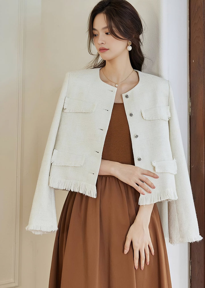 STITCH TASSEL SLIM JACKET - ANLEM