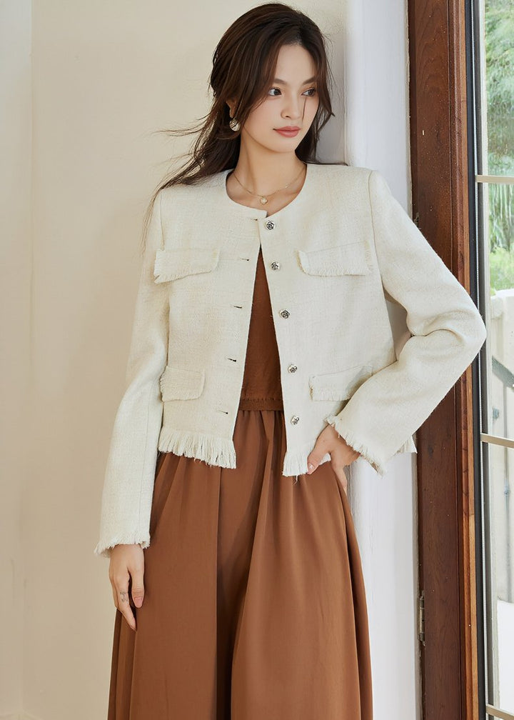 STITCH TASSEL SLIM JACKET - ANLEM