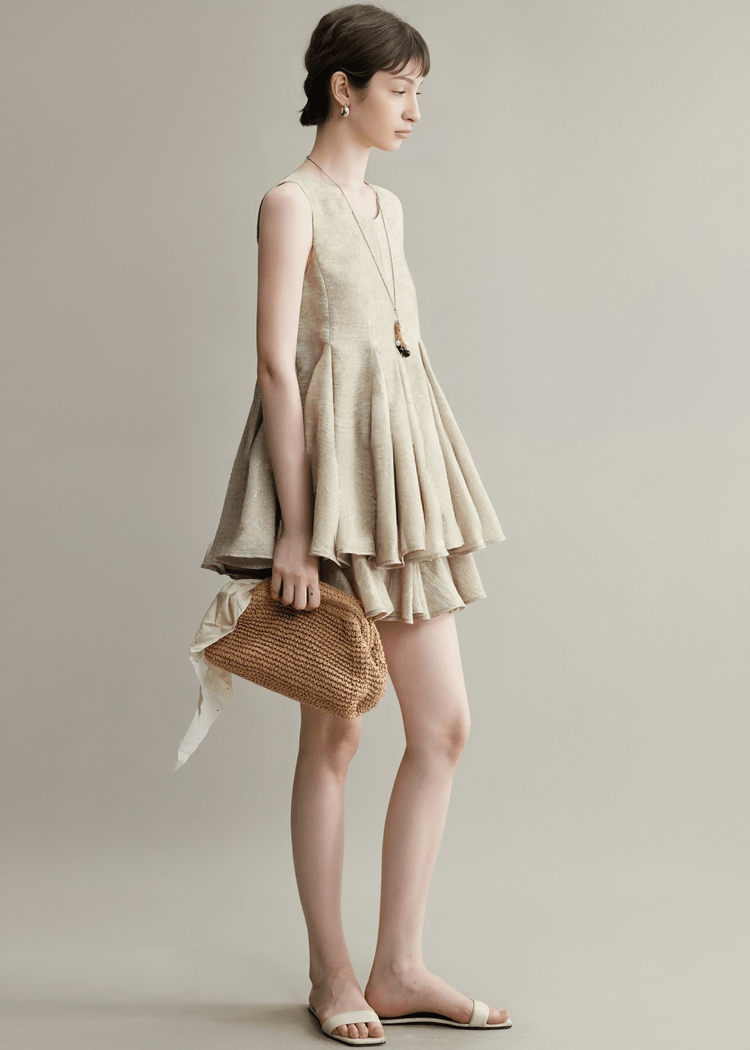 STRUCTURED GATHERED TOP & SKIRT - ANLEM