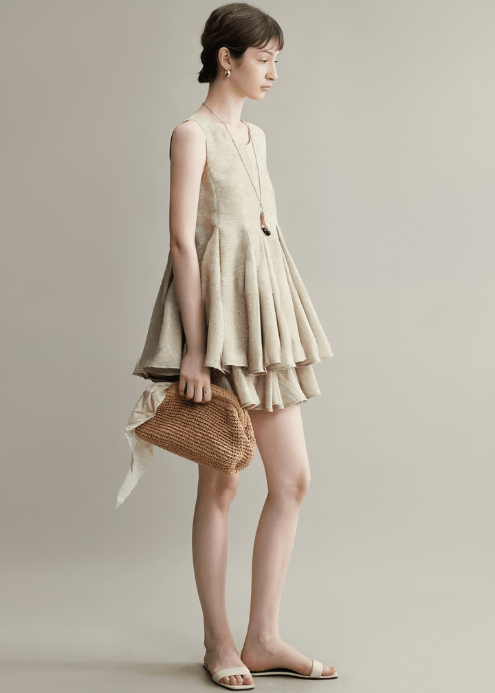 STRUCTURED GATHERED TOP & SKIRT - ANLEM