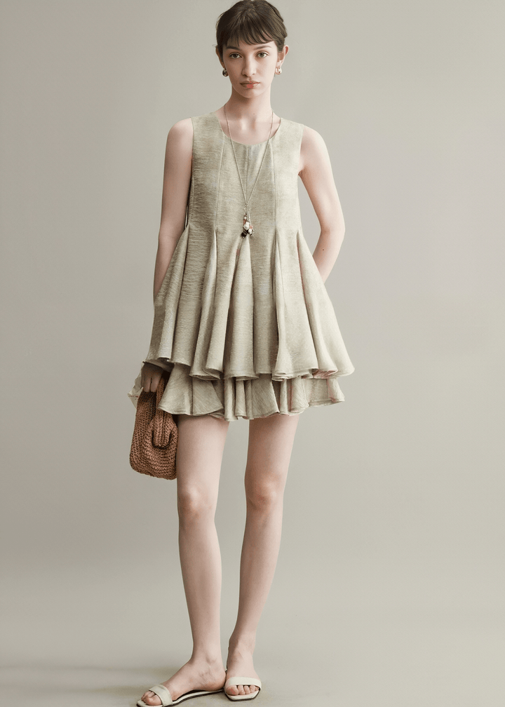 STRUCTURED GATHERED TOP & SKIRT - ANLEM