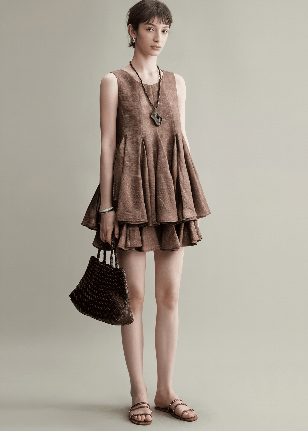 STRUCTURED GATHERED TOP & SKIRT - ANLEM