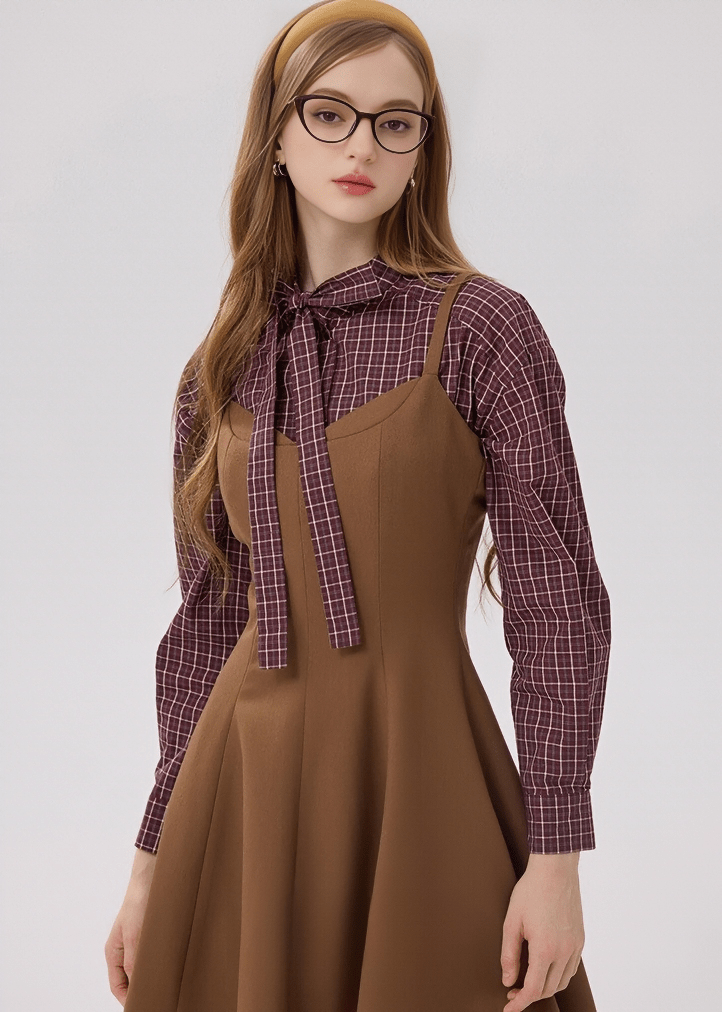 SWEETHEART NECKLINE FLARE DRESS - ANLEM