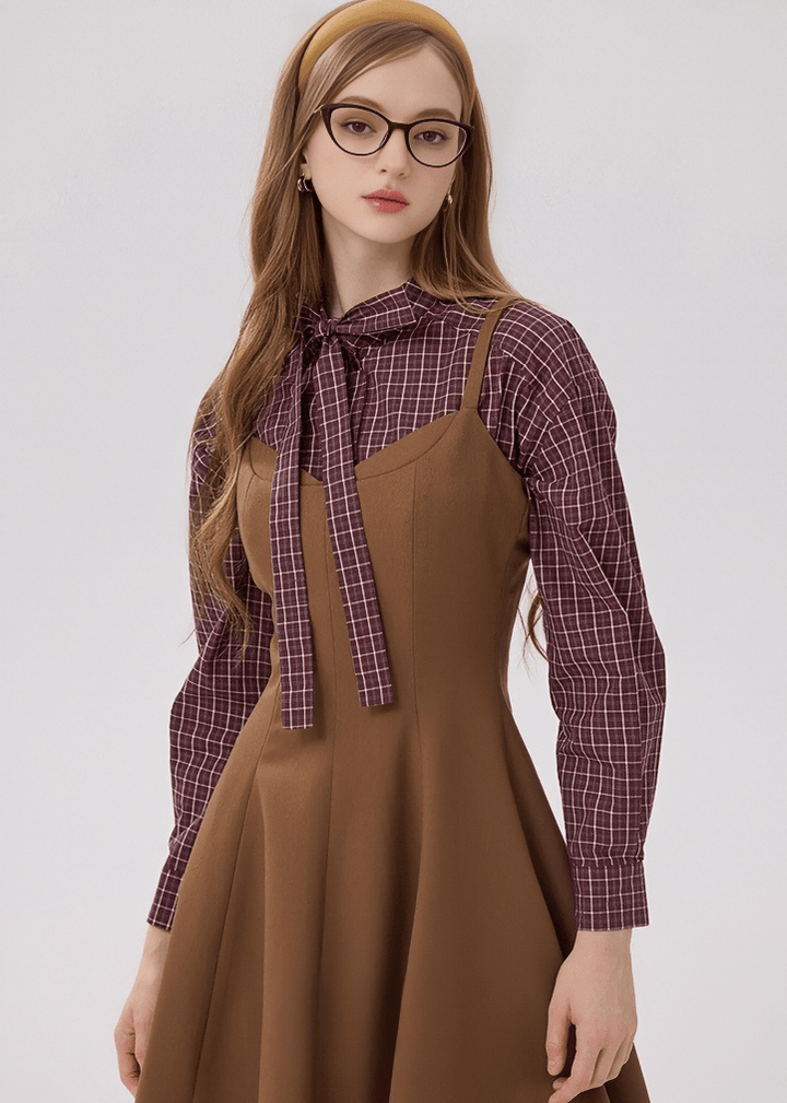 SWEETHEART NECKLINE FLARE DRESS - ANLEM